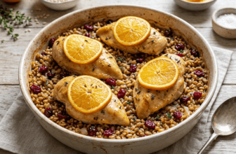 chicken and barley pilaf
