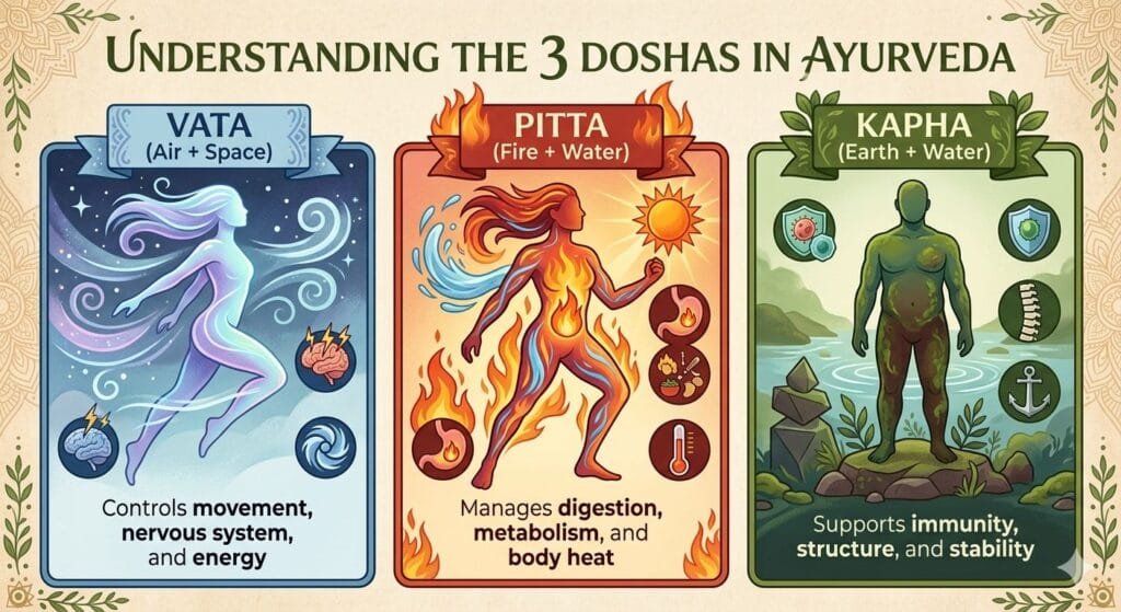 3 doshas in ayurveda