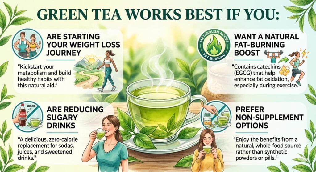 freen tea works best for